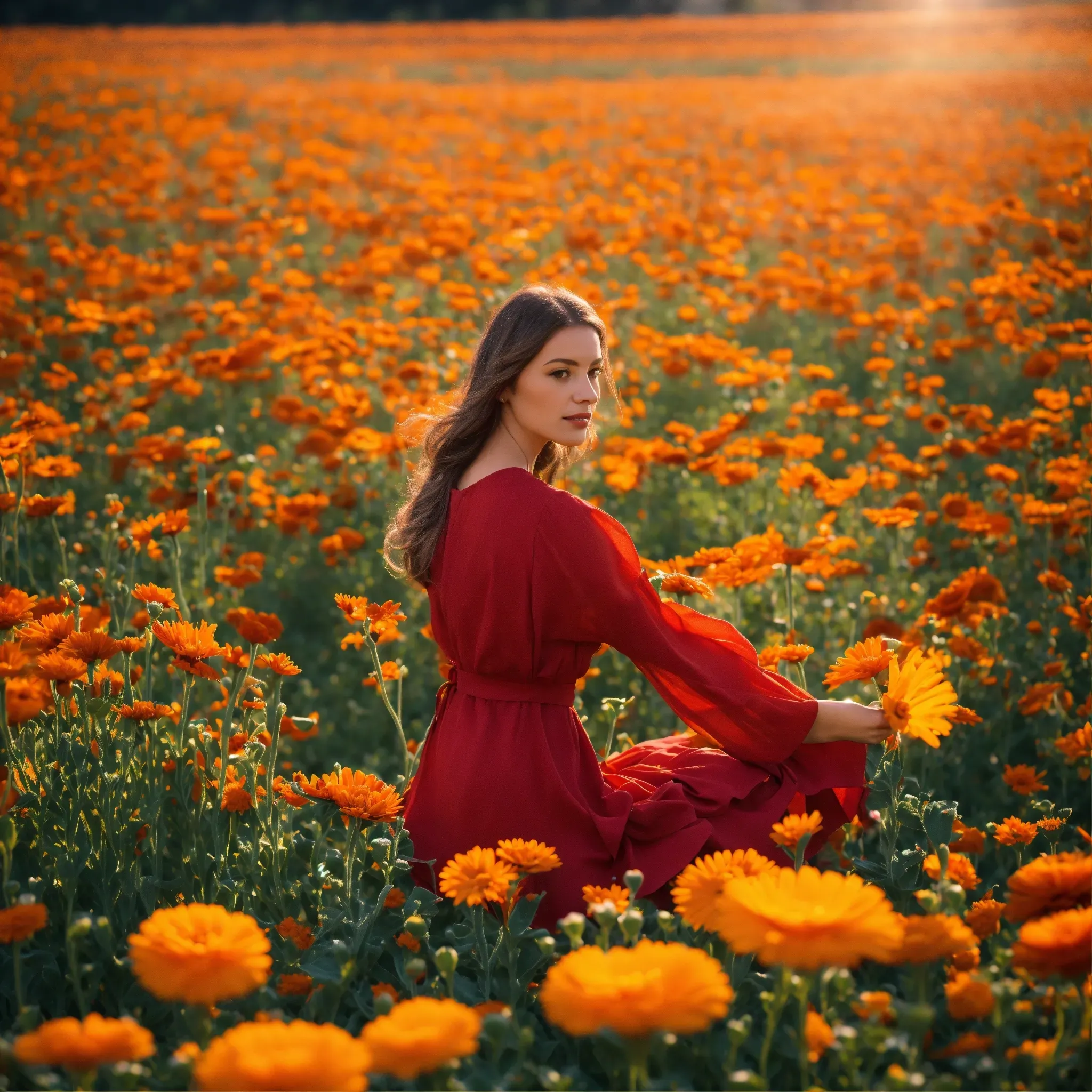 Einblatt Pflanze mit weißer Blüte